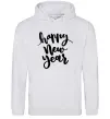 Чоловіча толстовка (худі) Happy New Year Curvy Сірий меланж фото