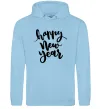 Мужская толстовка (худи) Happy New Year Curvy Голубой фото