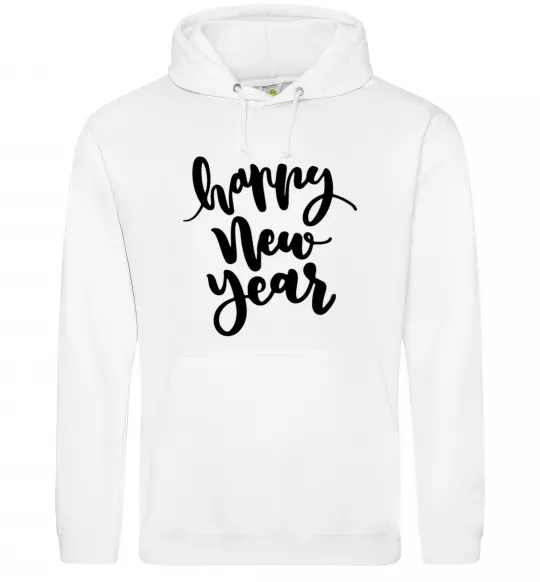 Жіноча толстовка (худі) Happy New Year Curvy Білий фото