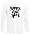 Реглан Happy New Year Curvy Білий фото