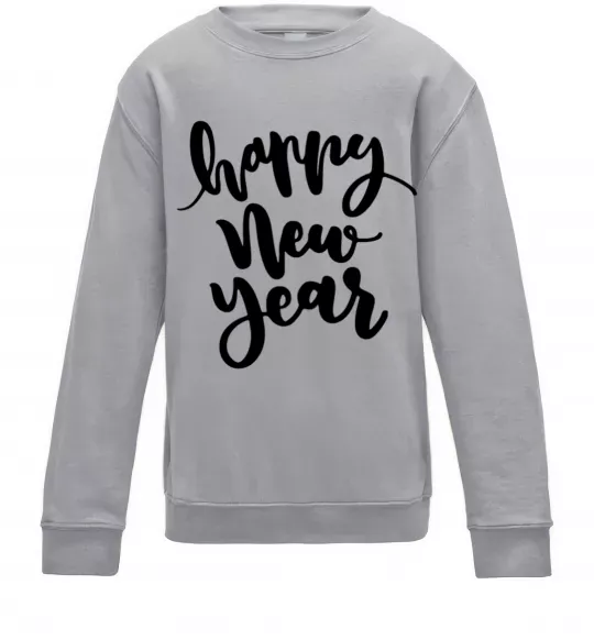 Дитячий світшот Happy New Year Curvy Сірий меланж фото