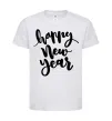 Дитяча футболка Happy New Year Curvy Білий фото