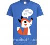 Детская футболка Happy New Year fox Ярко-синий фото