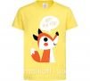 Дитяча футболка Happy New Year fox Лимонний фото