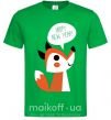 Мужская футболка Happy New Year fox Зеленый фото