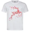 Чоловіча футболка New Year Red Deer Білий фото