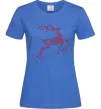 Жіноча футболка New Year Red Deer Яскраво-синій Жіноча футболка New Year Red Deer Яскраво-синій фото