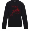 Детский Свитшот New Year Red Deer Черный фото