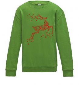 Дитячий світшот New Year Red Deer