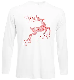 Лонгслив New Year Red Deer Белый фото