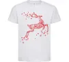 Дитяча футболка New Year Red Deer Білий фото