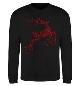 Свитшот New Year Red Deer Черный фото