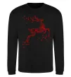 Світшот New Year Red Deer Чорний фото