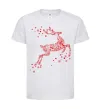 Детская футболка New Year Red Deer Белый фото