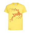Детская футболка New Year Red Deer Лимонный фото