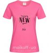 Женская футболка Happy New Year 2024 Firework Ярко-розовый фото