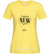 Женская футболка Happy New Year 2024 Firework Лимонный фото