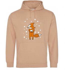 Мужская толстовка (худи) Лисиця та сніг