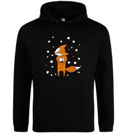 Жіноча толстовка (худі) Лисиця та сніг