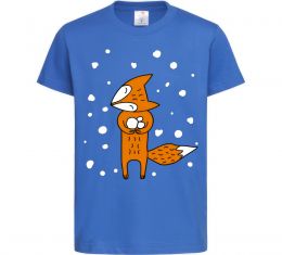 Детская футболка Лисиця та сніг