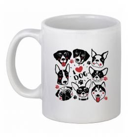 Чашка керамічна I love dog
