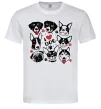 Чоловіча футболка I love dog Білий фото