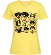 Жіноча футболка I love dog Лимонний фото