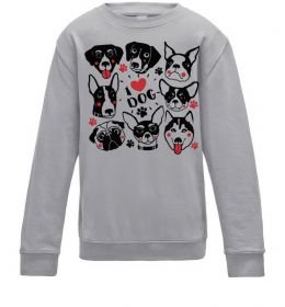 Детский Свитшот I love dog
