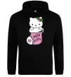Чоловіча толстовка (худі) New Year Hello Kitty Чорний фото