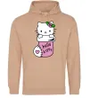 Чоловіча толстовка (худі) New Year Hello Kitty Пісочний фото