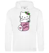 Жіноча толстовка (худі) New Year Hello Kitty Білий фото