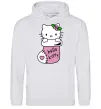 Жіноча толстовка (худі) New Year Hello Kitty Сірий меланж фото