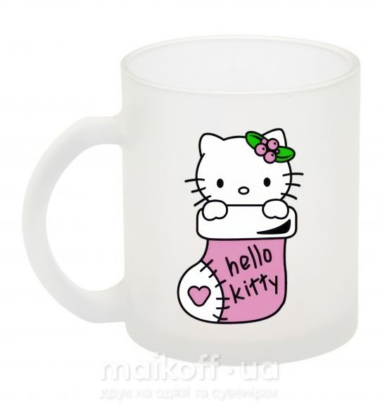Чашка скляна New Year Hello Kitty Фроузен фото