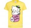 Детская футболка New Year Hello Kitty Лимонный фото