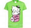 Детская футболка New Year Hello Kitty Лаймовый фото