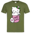 Чоловіча футболка New Year Hello Kitty Оливковий Чоловіча футболка New Year Hello Kitty Оливковий фото