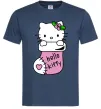 Чоловіча футболка New Year Hello Kitty Темно-синій Чоловіча футболка New Year Hello Kitty Темно-синій фото