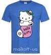 Мужская футболка New Year Hello Kitty Ярко-синий фото