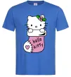 Чоловіча футболка New Year Hello Kitty Яскраво-синій Чоловіча футболка New Year Hello Kitty Яскраво-синій фото
