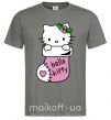 Мужская футболка New Year Hello Kitty Графит фото