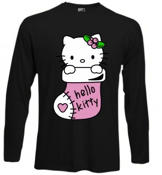 Реглан New Year Hello Kitty Черный фото