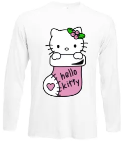 Лонгслив New Year Hello Kitty Белый фото