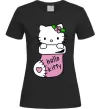 Жіноча футболка New Year Hello Kitty Чорний Жіноча футболка New Year Hello Kitty Чорний фото