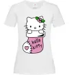 Жіноча футболка New Year Hello Kitty Білий Жіноча футболка New Year Hello Kitty Білий фото