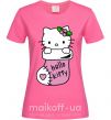 Женская футболка New Year Hello Kitty Ярко-розовый фото