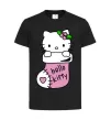 Дитяча футболка New Year Hello Kitty Чорний фото