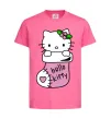Дитяча футболка New Year Hello Kitty Яскраво-рожевий фото