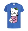 Дитяча футболка New Year Hello Kitty Яскраво-синій фото