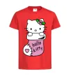 Дитяча футболка New Year Hello Kitty Червоний фото