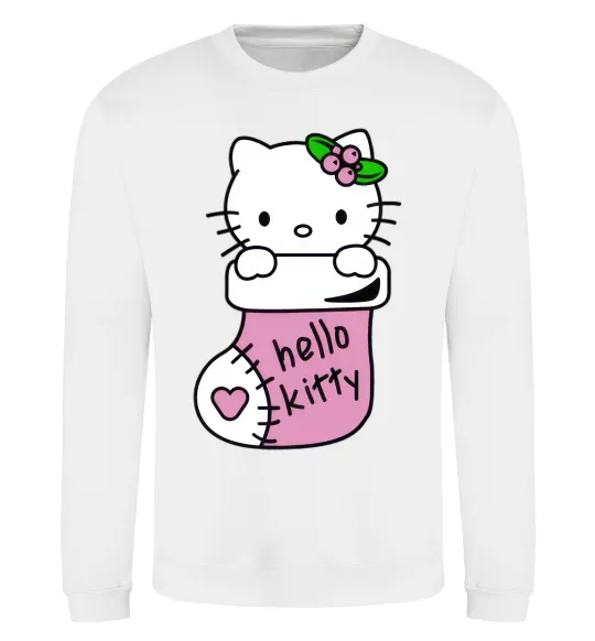 Свитшот New Year Hello Kitty Белый фото